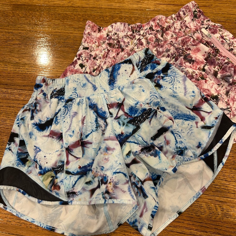Lululemon shorts, 2 pairs